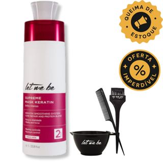 Let Me Be Passo 2 Progressiva Supreme Mask Keratin 1L em Oferta na Shopee