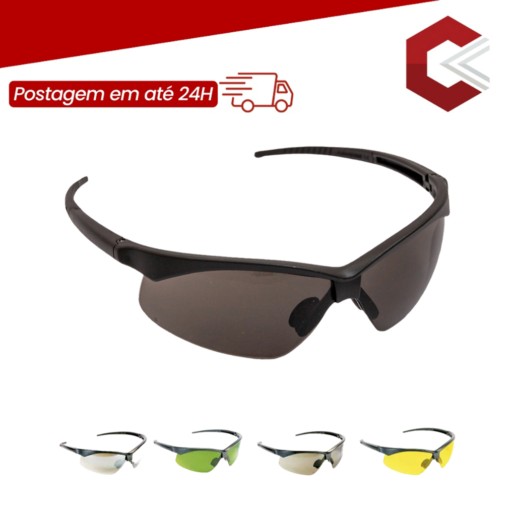 Óculos De Segurança Esporte E Lazer Operacional Carbografite Evolution Cor Cinza - CA18697 em Oferta na Shopee