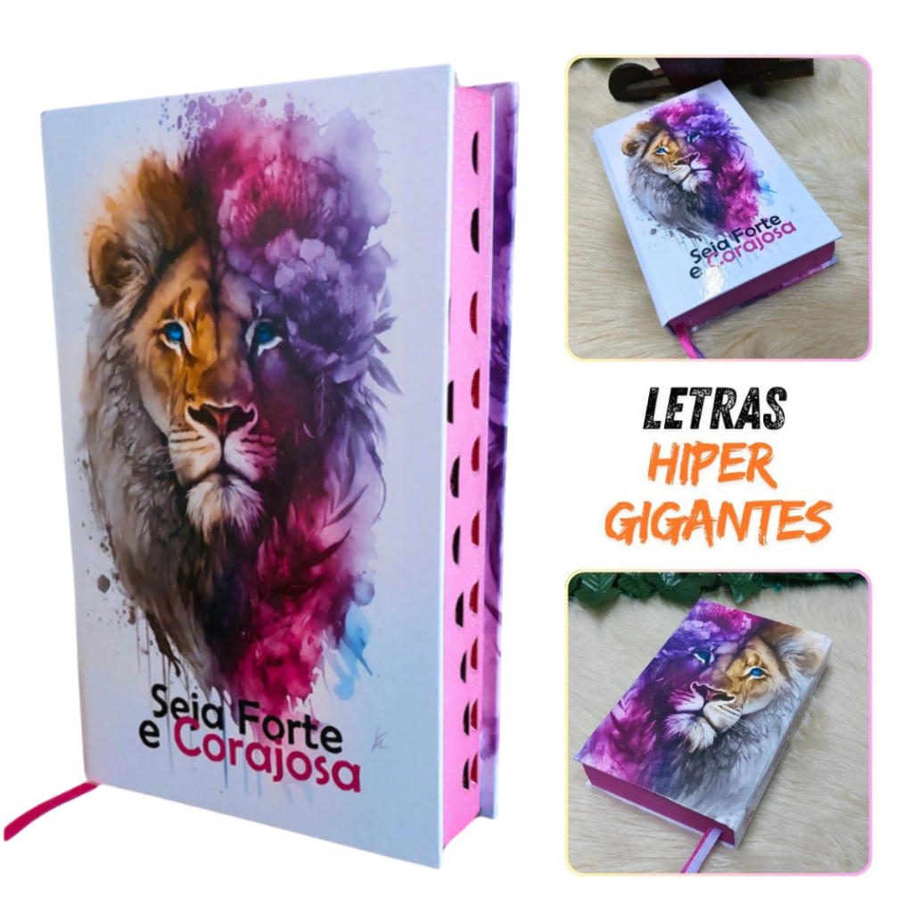 Bíblia Feminina Evangélica Letra Hiper Gigante Jesus destacada Revista Corrigida Ferreira Almeida em Oferta na Shopee