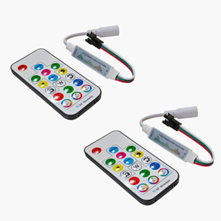 Central Controladora Slim e Controle Com Efeito Vu V.U Chroma SP104e Ritmica Som Musical Para ws2811 ws2812 em Oferta na Shopee