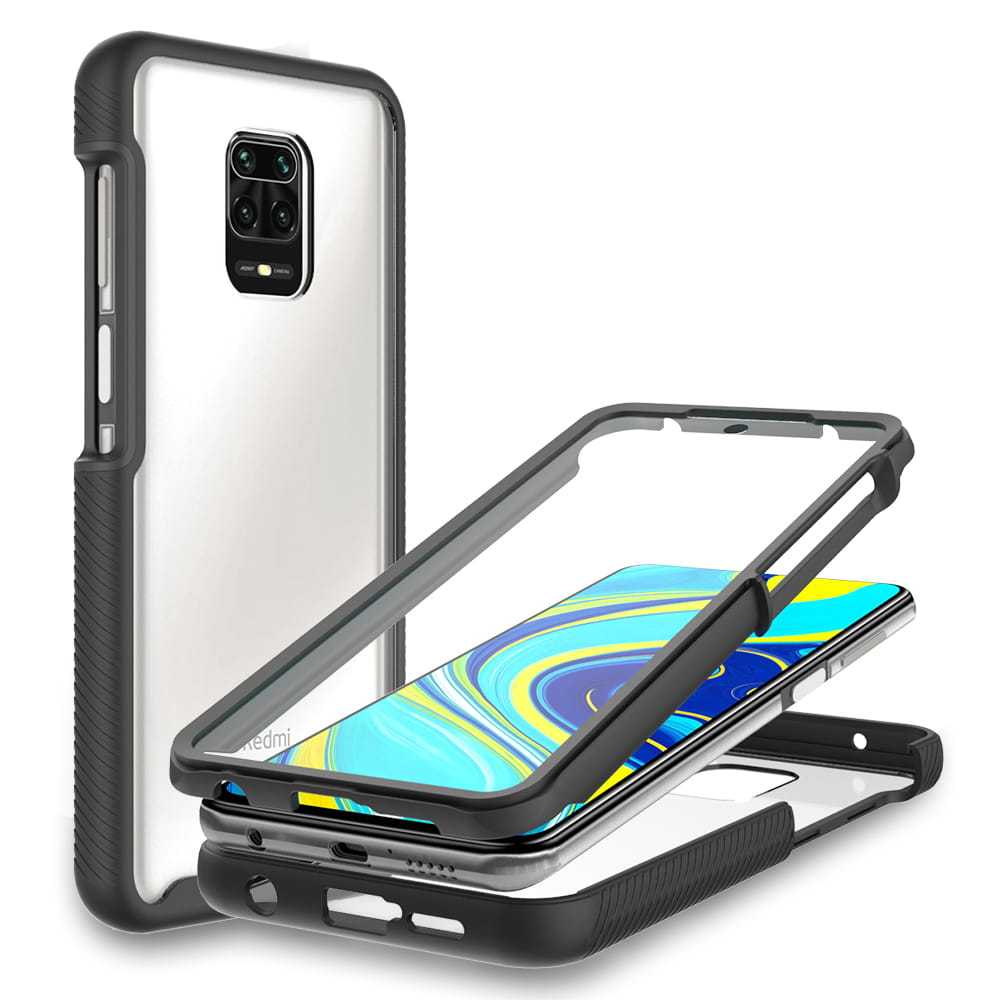 Capa Anti Impacto proteção 360° Frente E Verso para Xiaomi Redmi note 9s /redmi note 9 pro(com película frontal)