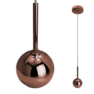 Luminária Pendente Perolla Vidro Cobre Tejy OL9322 Sofisticação Ilumine Seu Ambiente—Modelo G9 40W