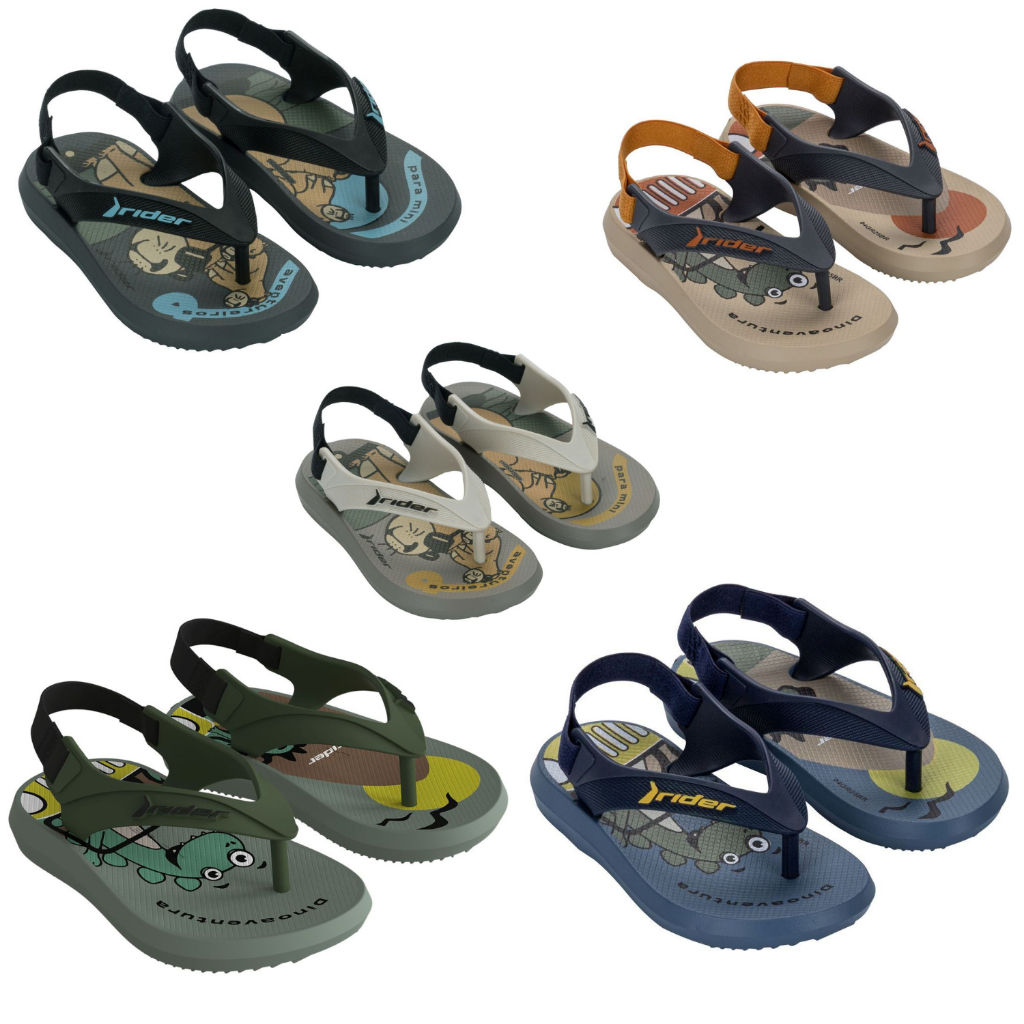 Chinelo Baby infantil sandalia Rider R1 Iii macio antiderrapante confortavel original com elastico em Oferta na Shopee