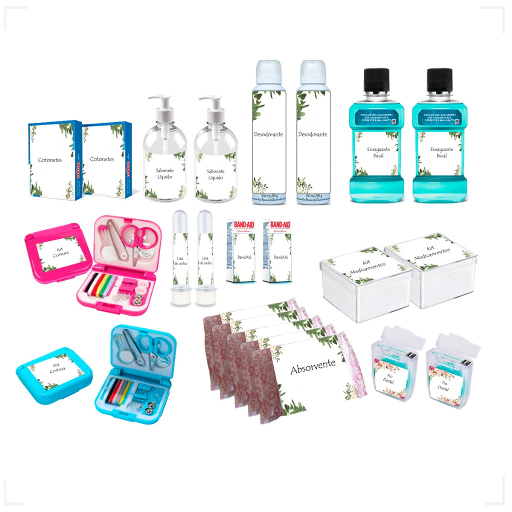 Kit Banheiro Toalete Casamento Não Alcoólico Masculino e Feminino