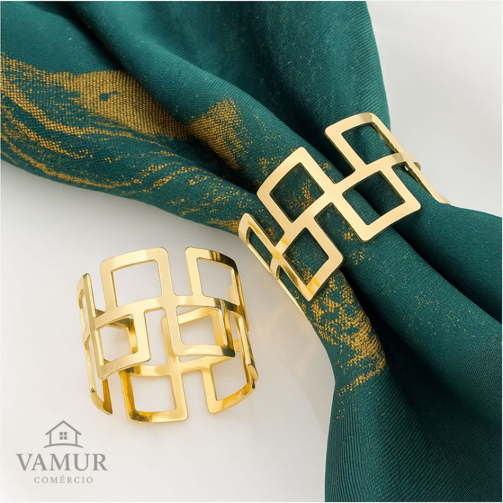 Argola para Guardanapo Dourada: Onde Comprar | BuscaProdutos