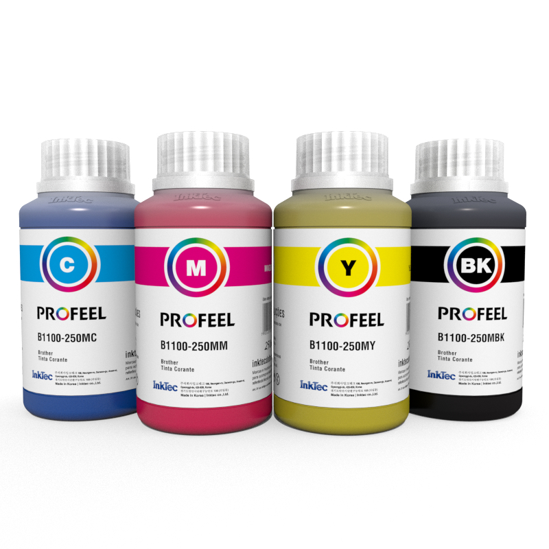 Tintas Inktec Profeel Corante 4x250ml Compatível Impressora Brother B1100 Alta Qualidade Cores Vivas e Alta Performance! em Oferta na Shopee