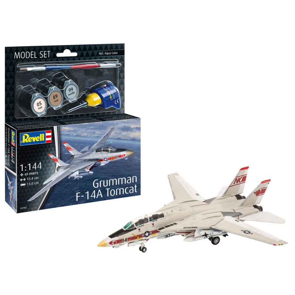 Model Set para montar e pintar Grumman F-14A Tomcat - 1/144 - Revell 63782