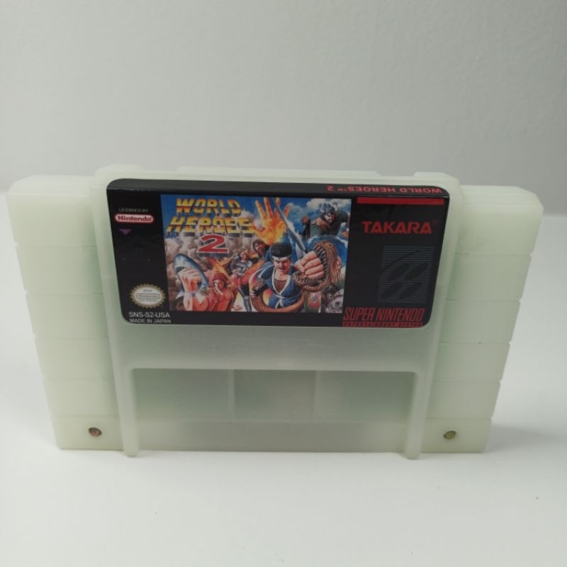 World Heroes 2 Super Nintendo Original - Cartucho Original Super Nintendo World Heroes 2 - Fita Super Nintendo Original