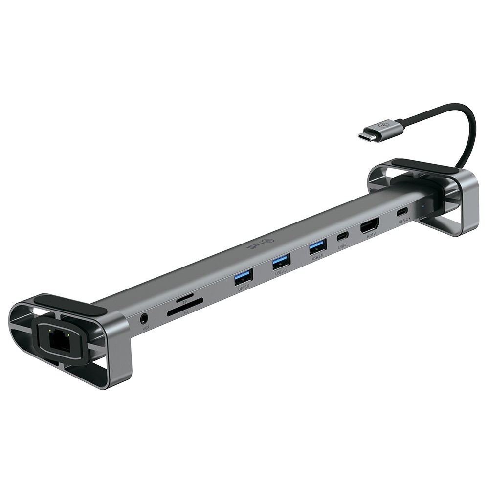 Hub USB-C Stand c/ Suporte para Notebook 10 em 1 | iWill