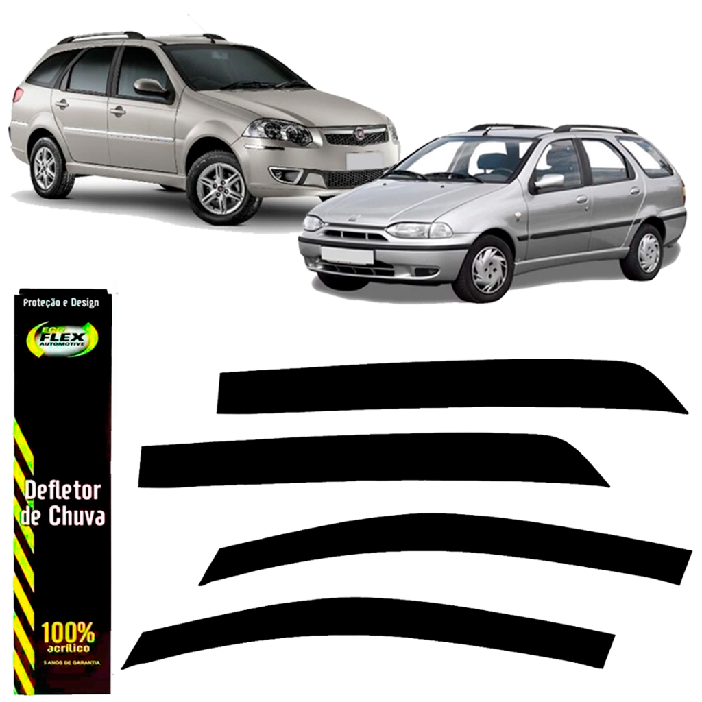 Defletor Jogo De Chuva Palio Weekend 1996 A 2013 4 Portas em Oferta na Shopee
