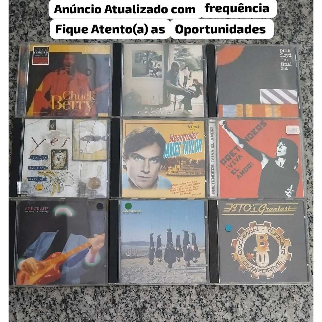CD s CLASSIC ROCK, NU METAL E METAL: KORN, AC/DC, BEATLES, CREEDENCE, DIRE STRAITS, THE DOORS, LED ZEPPELIN, ROLLING — imagem 2 de 2