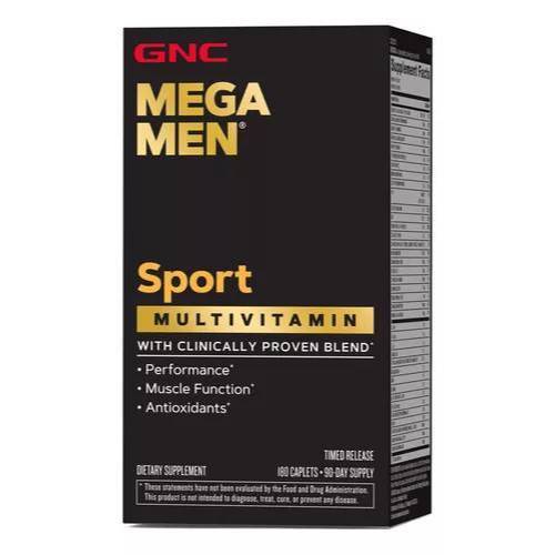 Mega Men Sport Multivitamin Multivitamínico Masculino 45 Doses 180 Comprimidos - GNC