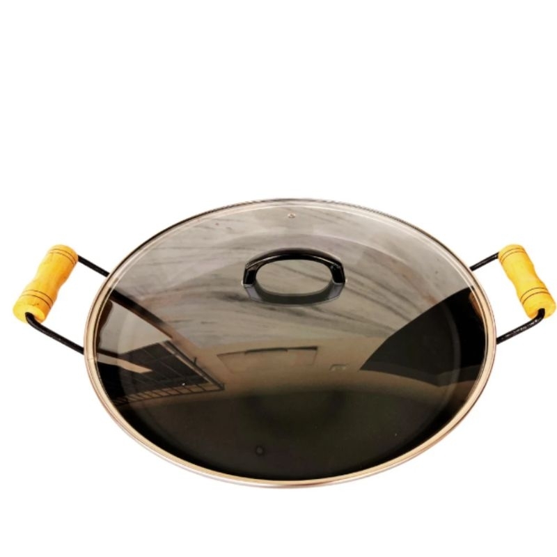 Tacho de Disco de Arado 41 cm com borda e tampa de vidro