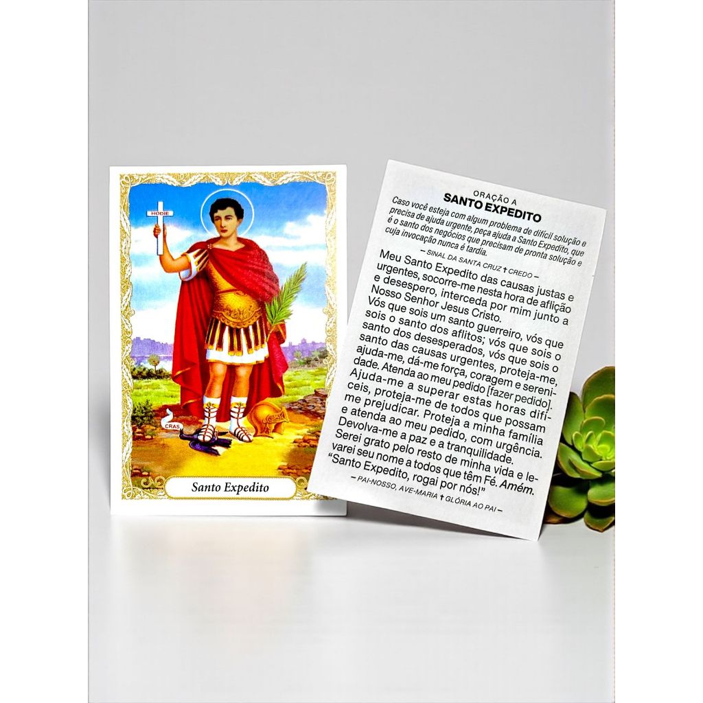 100 Santinho Folheto Oração Santo Expedito
