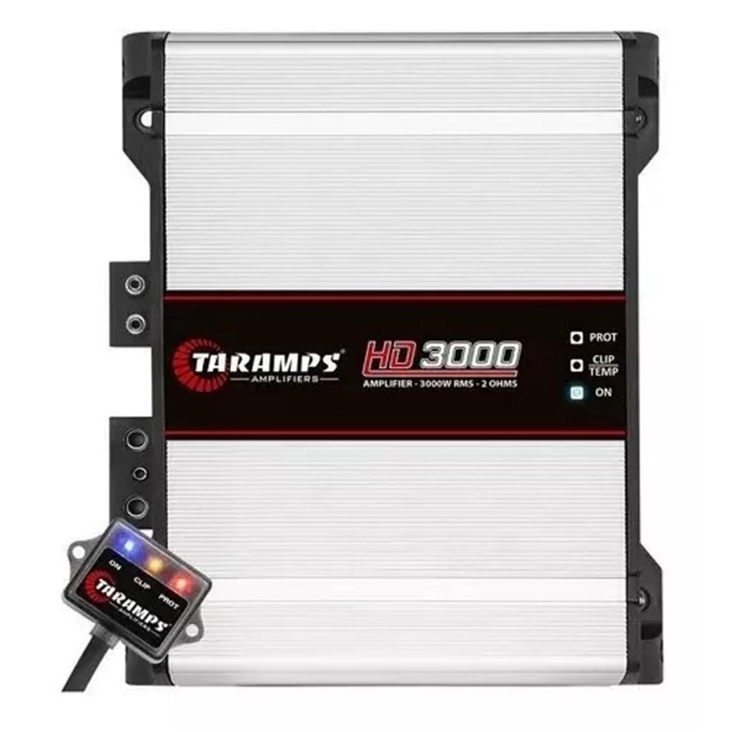 Modulo Taramps com Monitor de Led M1 Hd 3000 2 ohms 3000 rms Amplificador Automotivo