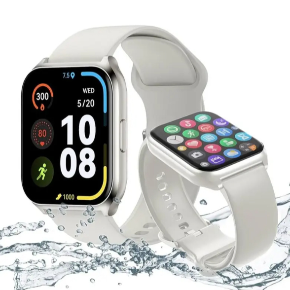 Relógio Smartwatch Haylou Smart Watch 2 Pro Prata Bluetooth, À Prova D'água Relógios inteligente