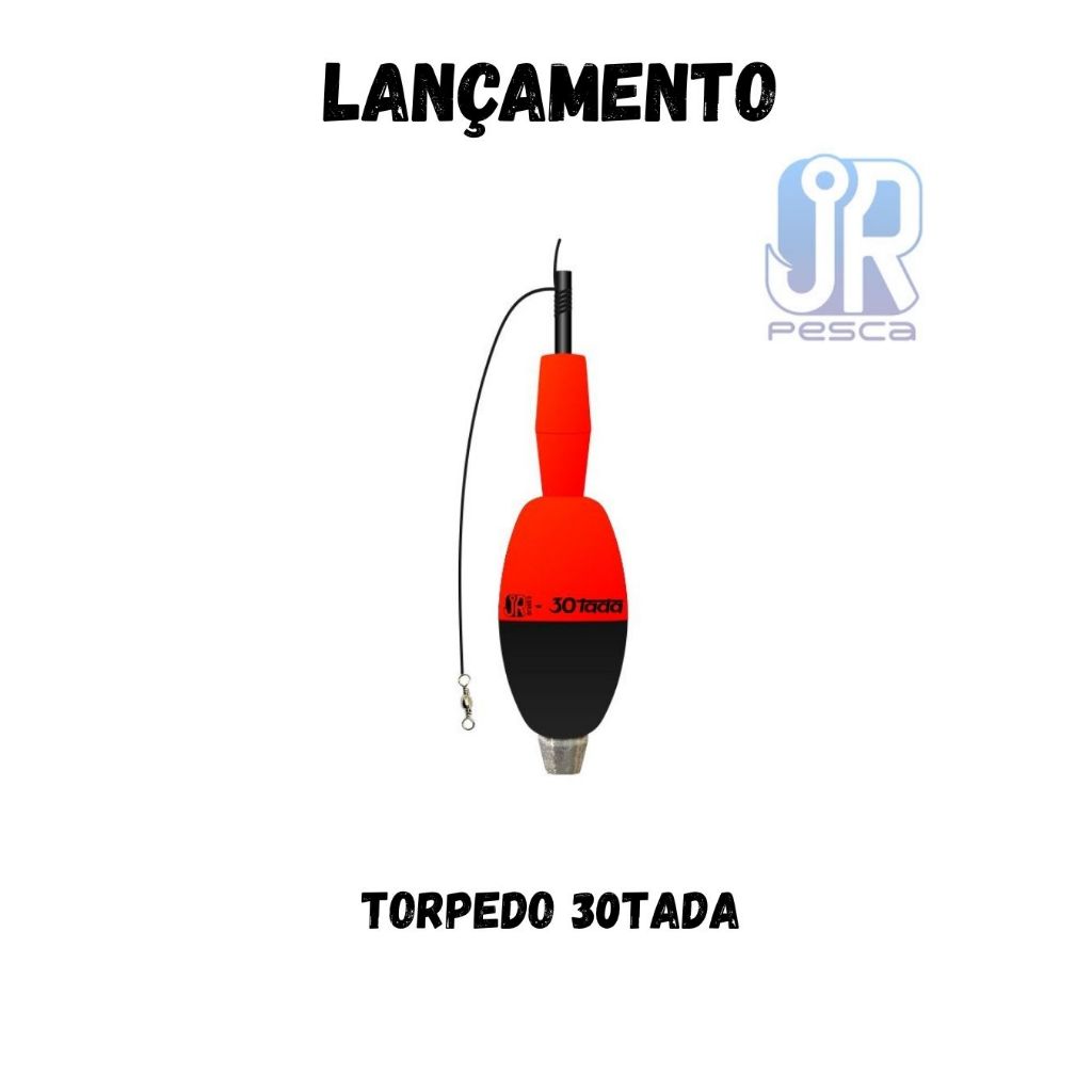 Boia Torpedo 30TADA 35g da JRpesca (alta visibilidade) torpedinho pequeno trintada para pesca