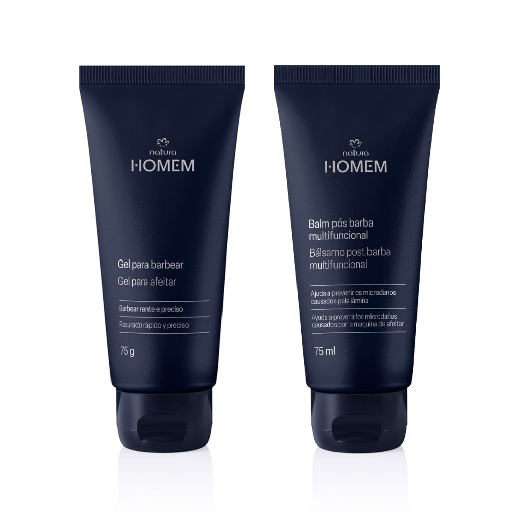 Kit Gel para Barbear e Balm Pós-barba Natura Homem (2 produtos)75 ml e 75g