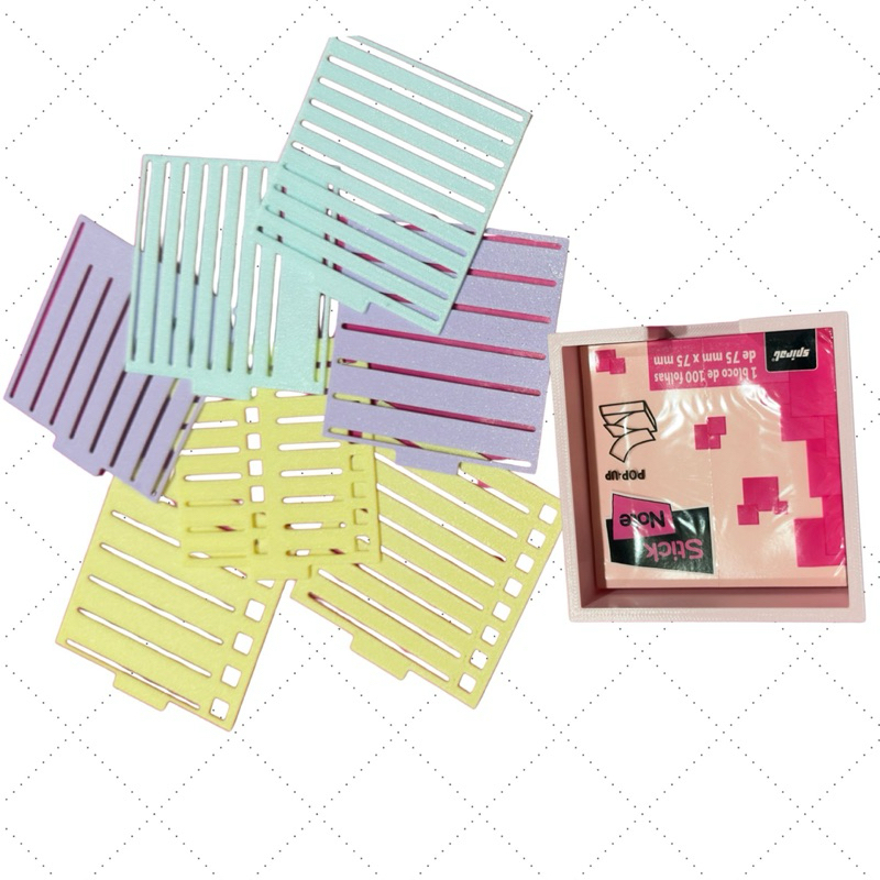 Porta Post It com gabaritos em Oferta na Shopee