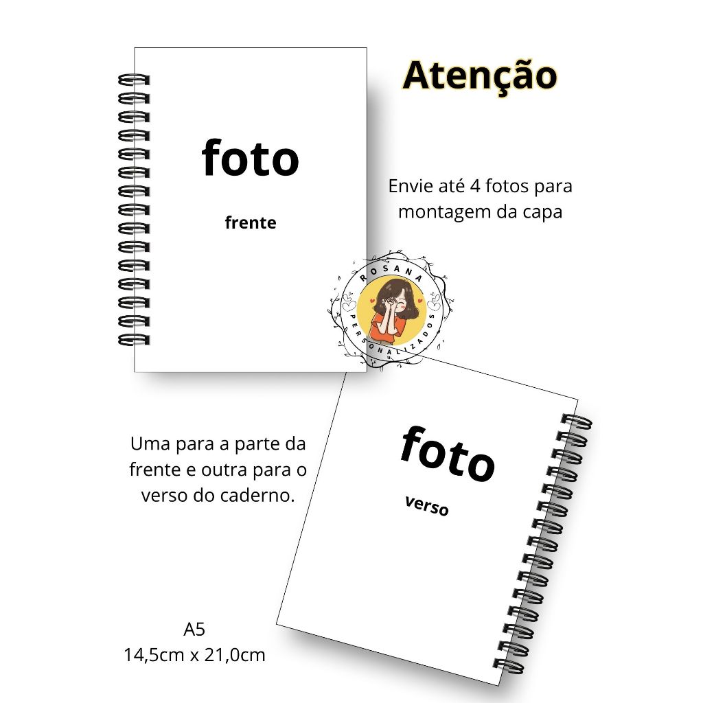 Caderno Personalizado com sua foto em Oferta na Shopee
