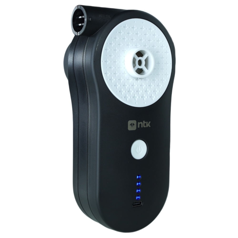 Inflador Recarregável USB Portátil Elétrico NTK Bomba Ar Compacta Plástico  Encher Colchão Inflável