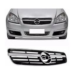 GRADE FRONTAL DO RADIADOR GM VECTRA 06/08 PRETA COM FRISO CROMADO MOLDURA CROMADA MODELO ORIGINAL
