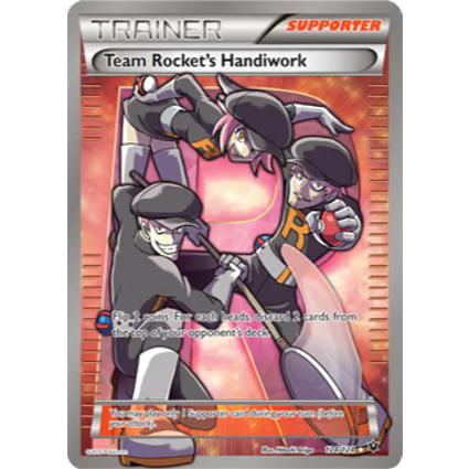 Carta Pokémon Obra da Equipe Rocket (124/124) Original Copag Idioma Português