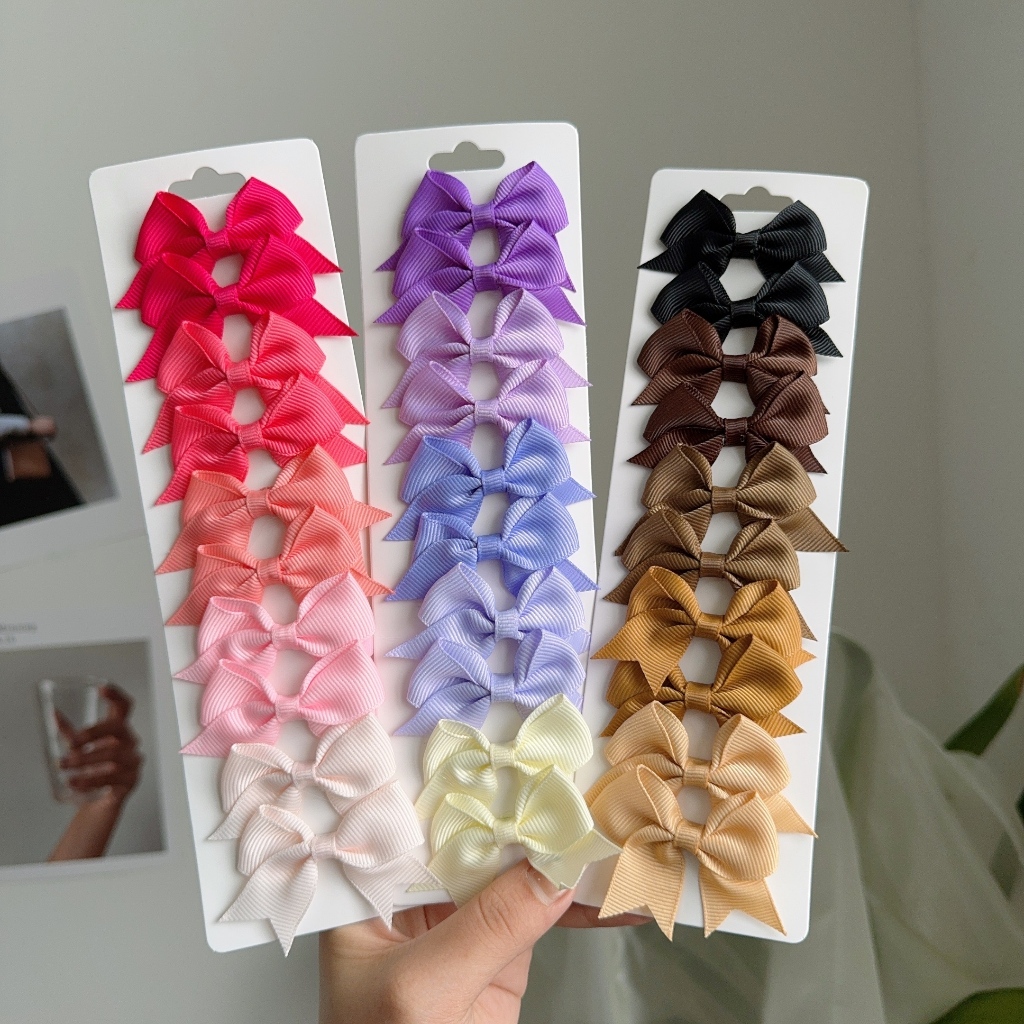 kit 10 Lacinho para Cabelo Bebe e Criança Bico de Pato 025-060 em Oferta na Shopee