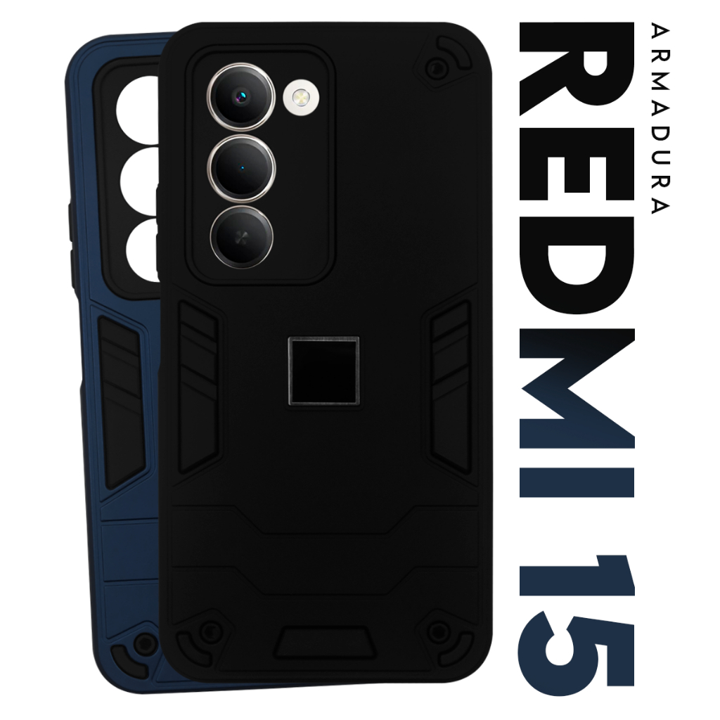 Capa Capinha Case Armadura Militar Xiaomi Redmi 15 tela 6.9 pol Premium Protetora Resistente Anti-Impacto Anti-shock em Oferta na Shopee
