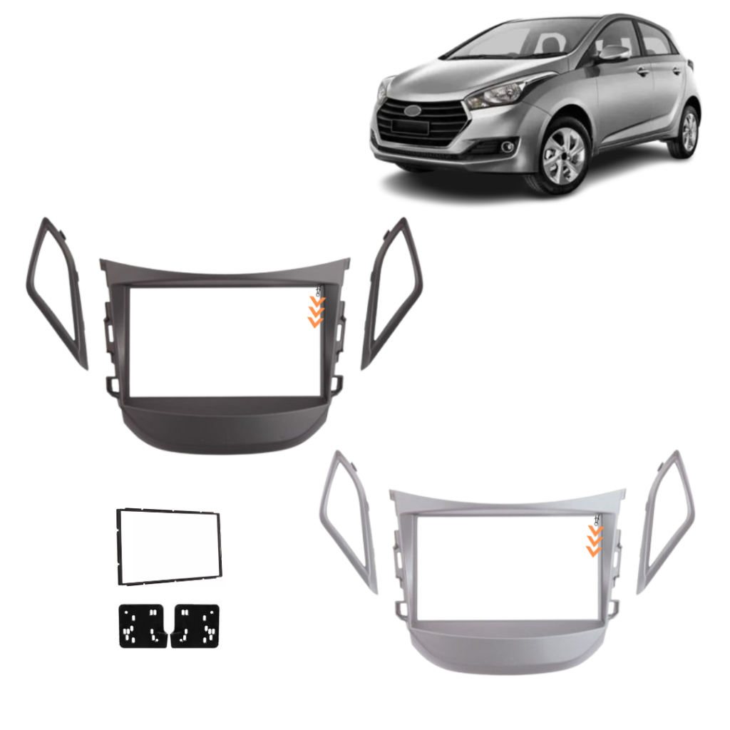 Moldura 2 Din Multimidia Painel Dvd MP5 HB20 HB20S HB20X 2012 2013 2014 2015 2016 2017 2018 2019 em Oferta na Shopee