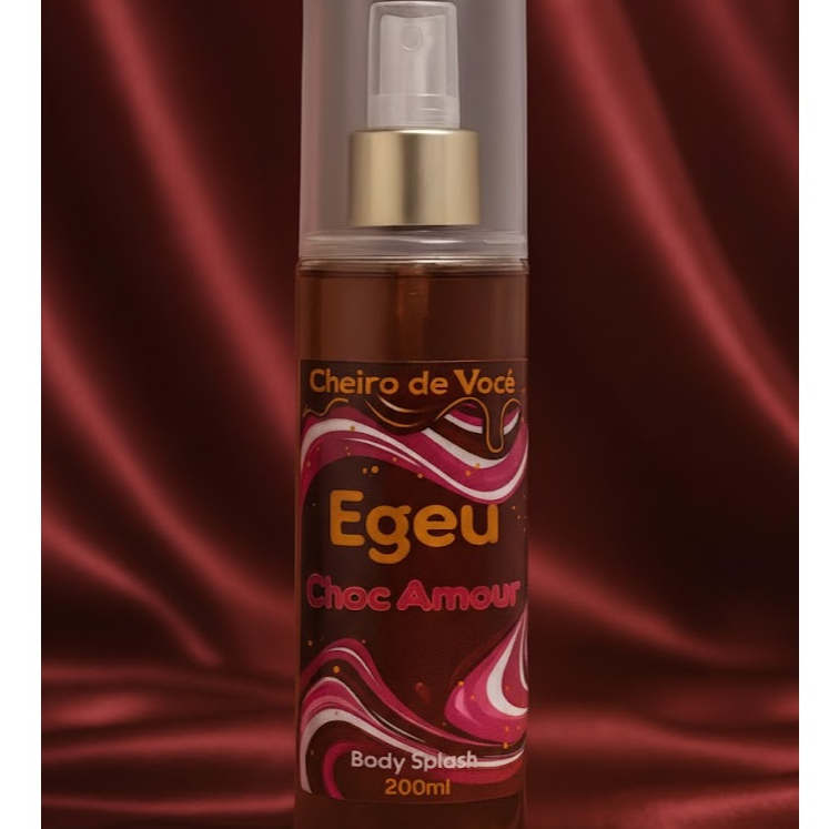 Body Splash Choc Amour 200ml a Melhor Inspiração do Egeo Choc Perfume Irresistível e Doce!