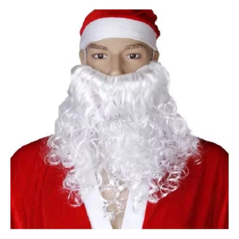 BARBA NOEL | 27CM | FANTASIA PAPAI NOEL | BARBA BRANCA | NATAL | ARTIGOS DE FESTA | ANO NOVO | ACESSÓRIOS | PEGADINHA