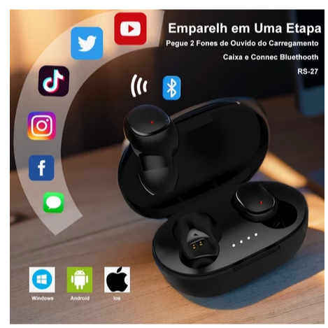 Fone De Ouvido Sem Fio Xiaomi Redmi Airdots 2 Preto LUIZA