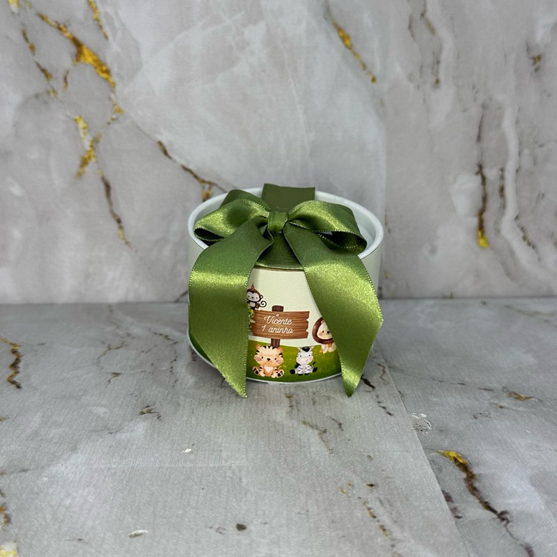 Tubolata Personalizada fazendinha Kit com 10 Lembrancinha Aniversário Safari 5x6 cm | Personalizada