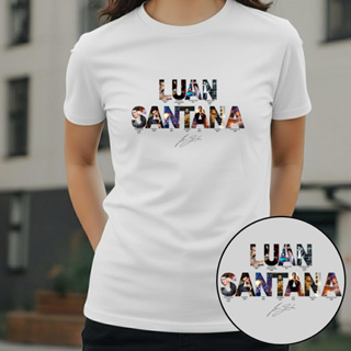 Camiseta Luan Santana Trajetória De Álbuns Músicas História Sertanejo Camisa Unissex Premium em Oferta na Shopee
