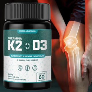 Vitamina K2 + D3 MK7 Alta Absorção • Saúde Óssea e Imunidade • Cápsulas Premium • Fortalece Ossos e Articulaçõe em Oferta na Shopee