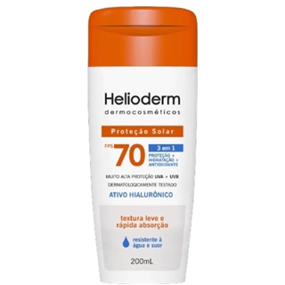 Protetor Solar Corporal Helioderm FPS 70 3 em 1 200ml em Oferta na Shopee