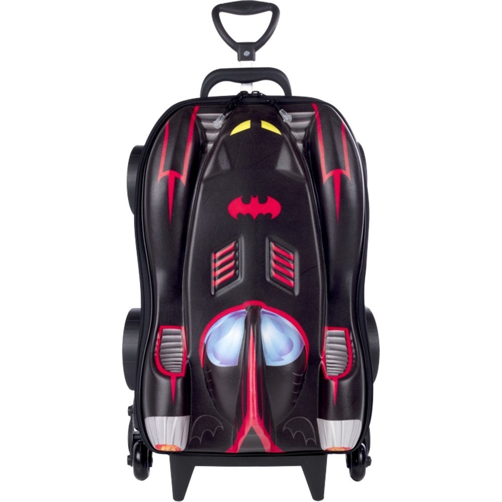 Mochila Mala carrinho Infantil com 3 Rodinhas 3D - Homem aranha batman homem de ferro herói da Marvel