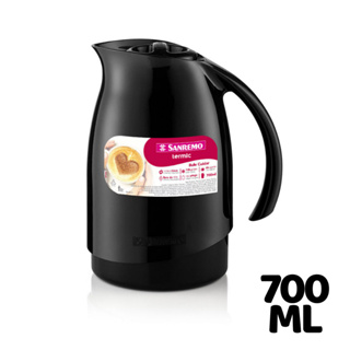 Garrafa Térmica de Café 700ml Preto Bule Cuidar Sanremo em Oferta na Shopee