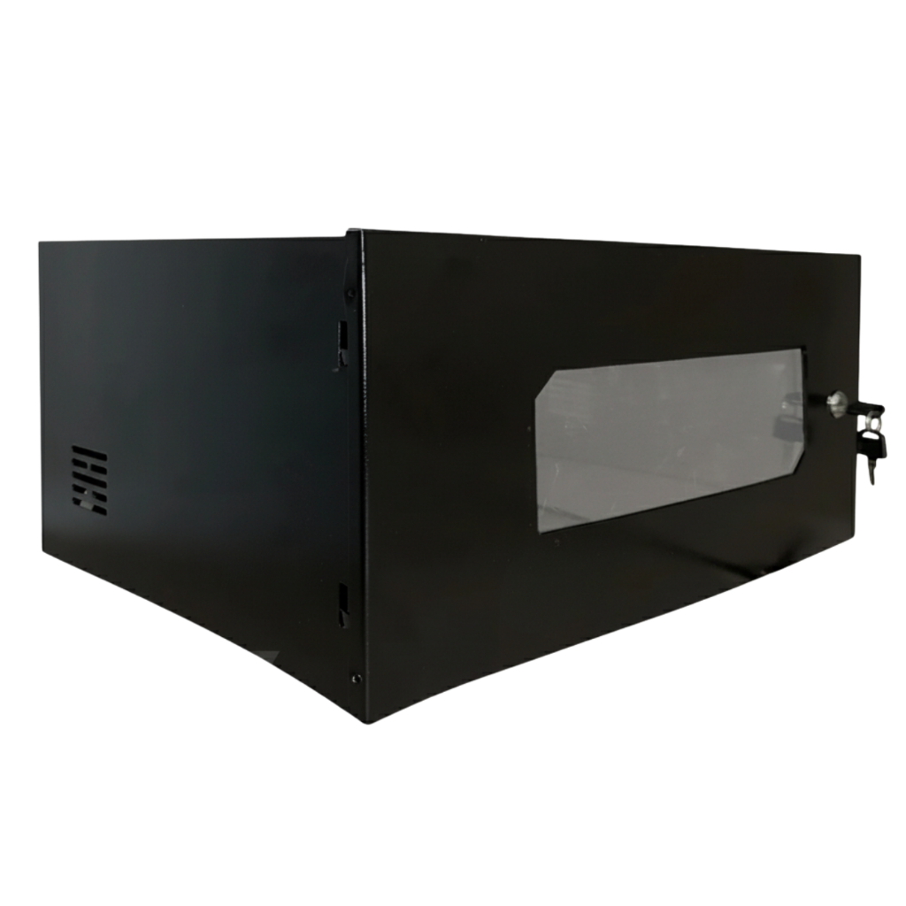 Caixa Rack Metálica 19 5U Para Montagem Proteção de Equipamentos Instalações Dvr Cftv