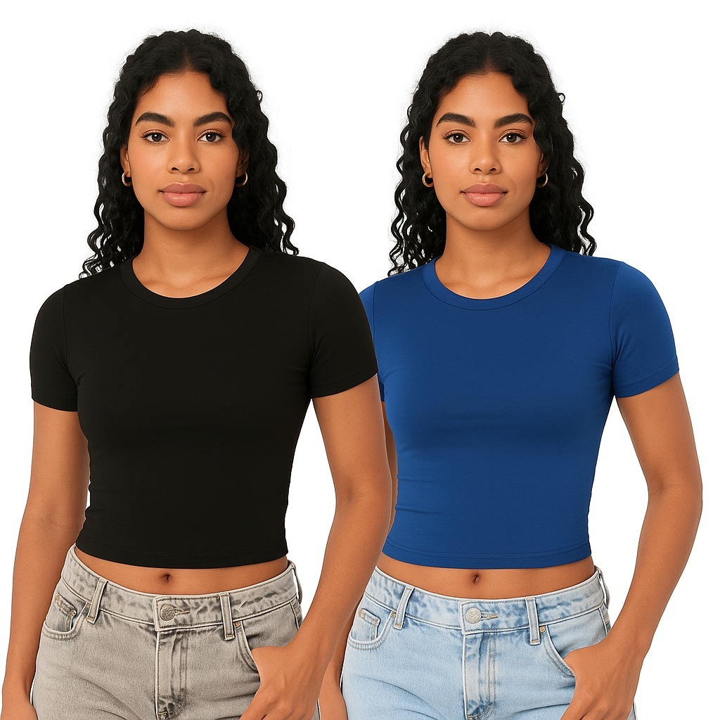 blusa feminina baby look feminina blusinha feminina casual em Oferta na Shopee