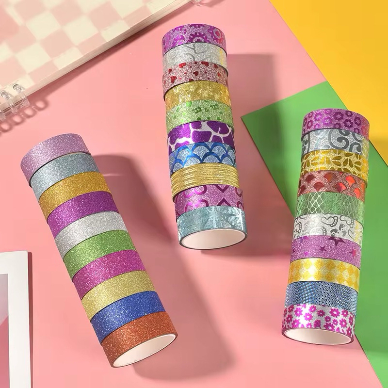 KIT DE 10 FITAS ADESIVAS (SORTIDAS) em Oferta na Shopee