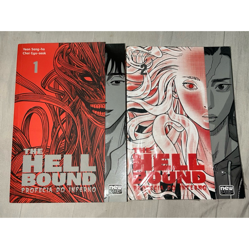 THE HELLBOUND - PROFECIA DO INFERNO COMPLETO DA EDITORA NEWPOP, OS DOIS VOLUMES POR 50,00