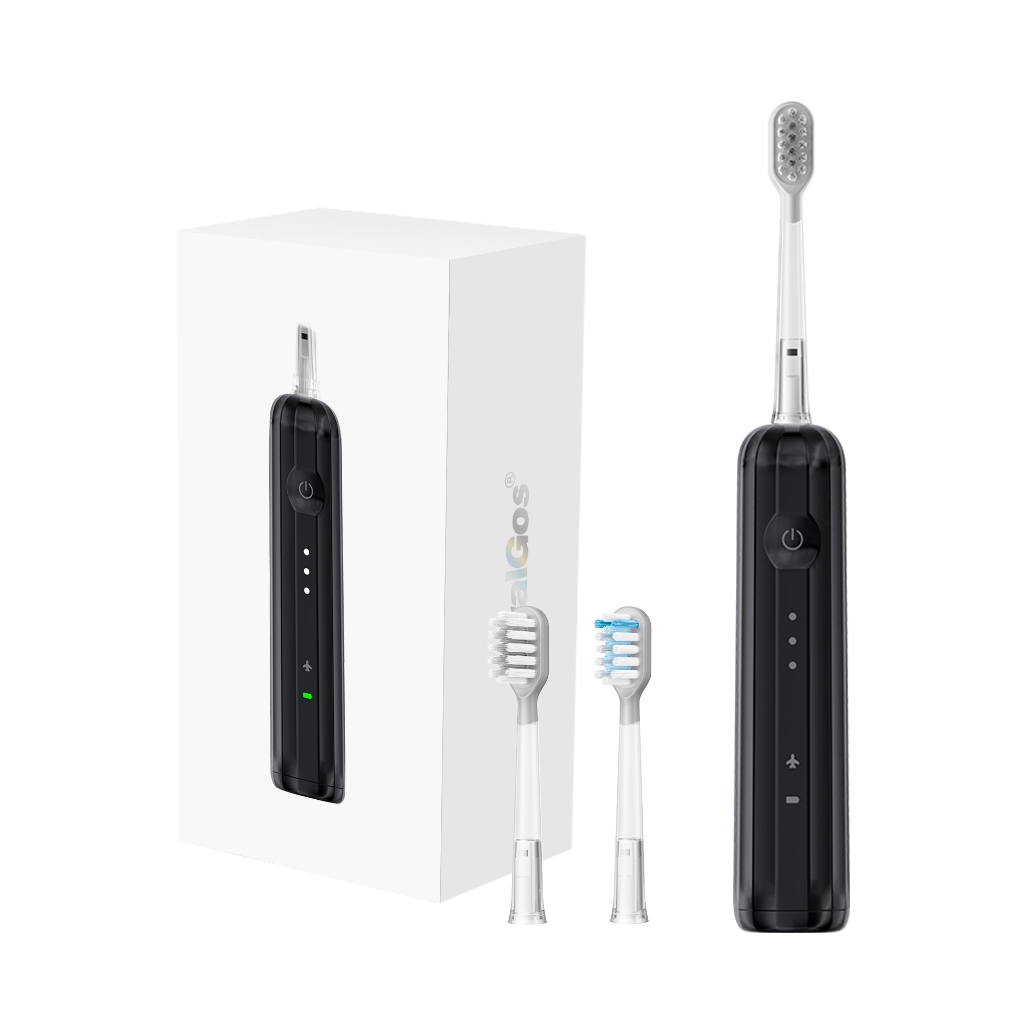 OralGos Escova de dentes elétrica rotativa e vibratória+ Tecnologia Bass,Para casa e viagem