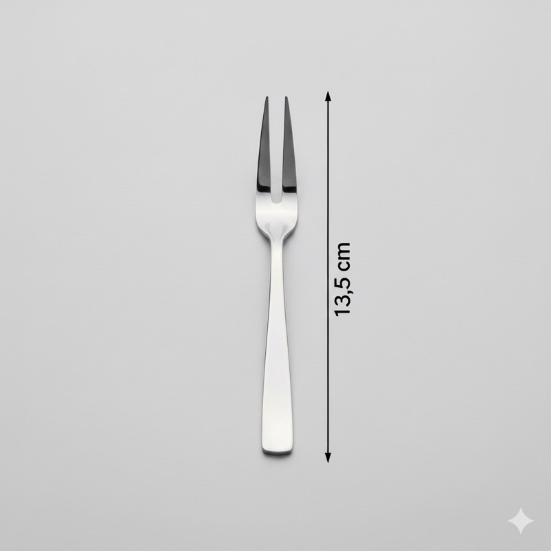 Conjunto 4 Garfos de Aço Inox para Aperitivo Wolff - 13,5 cm de Elegância e Praticidade