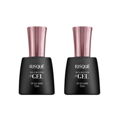 Top Coat Fixador Risqué Diamond Gel Cremoso 9,5ml
