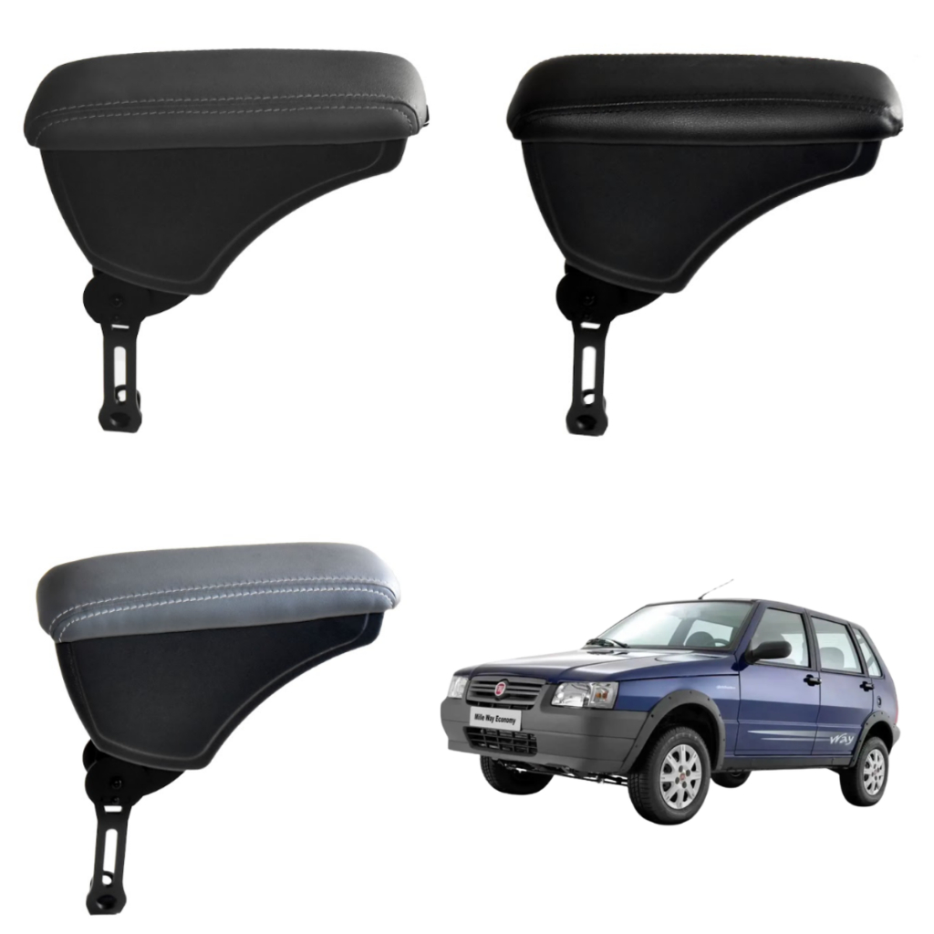 Apoio de Braço Descanso Fiat Uno Mille 1982 a 2012 Courvin Engate Flexivel Articulado Porta Objetos em Oferta na Shopee