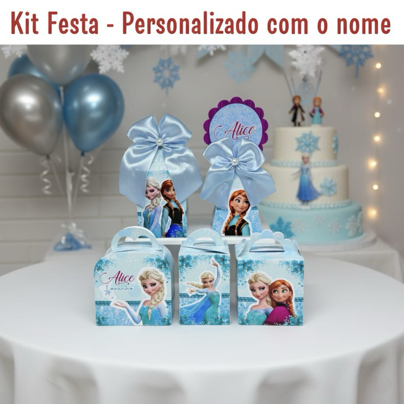 Caixinhas Personalizadas Frozen Kit Festa Personalizadas Lembrancinhas e Mimos e Aniversário menina