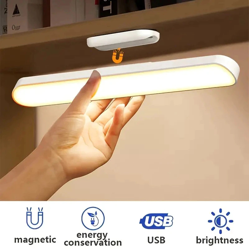 Luminária De Led Sobrepor Bastão Recarregável Sem Fio Com Suporte Magnético E Touch 3 cores com Controle Remoto em Oferta na Shopee