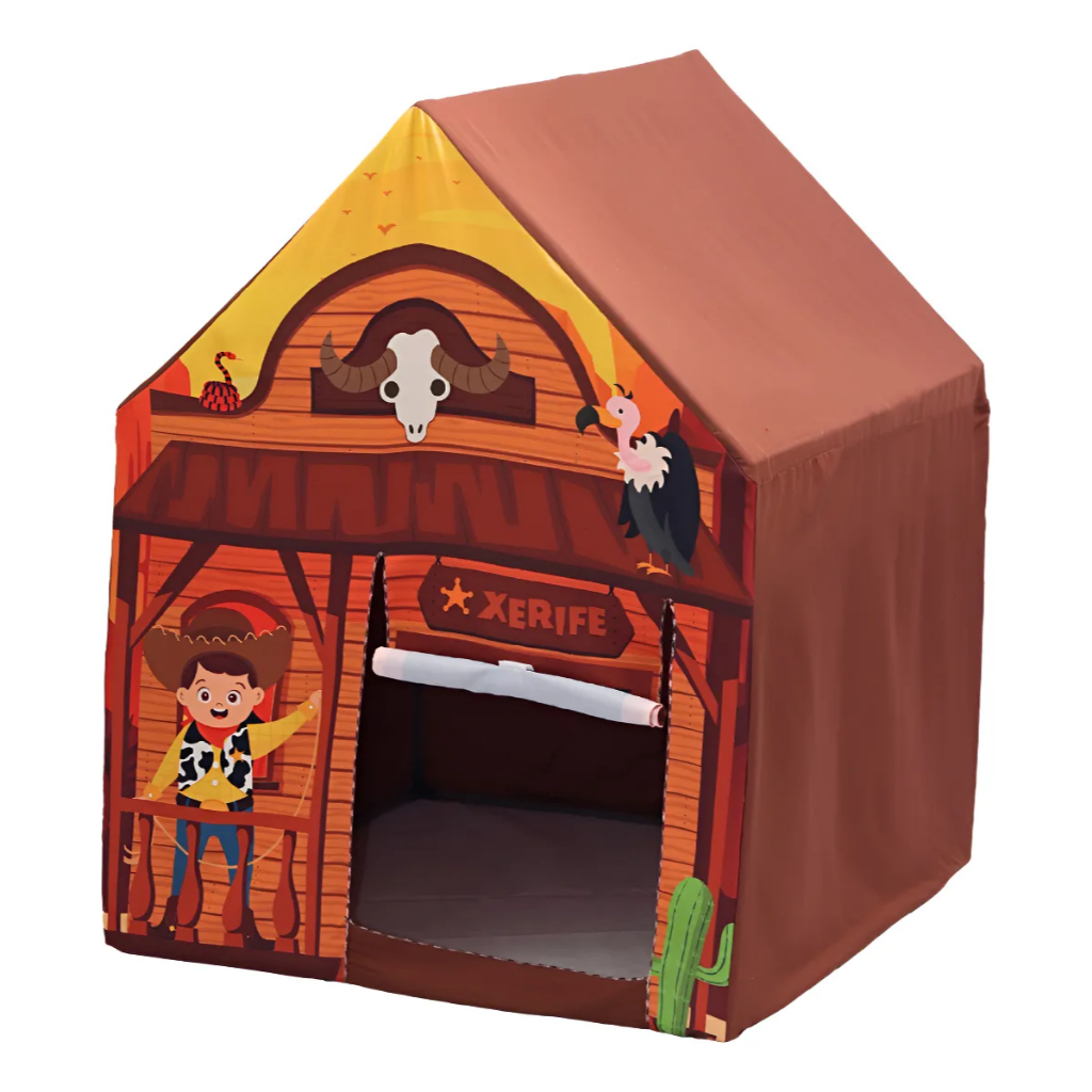 Casinha Barraca Infantil Xerife Velho Oeste – Tenda Divertida para Brincar
